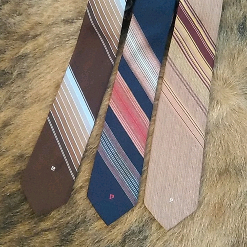 Three Vintage Pierre Cardin Ties
